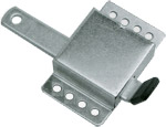 Inside slide latch for a garage door